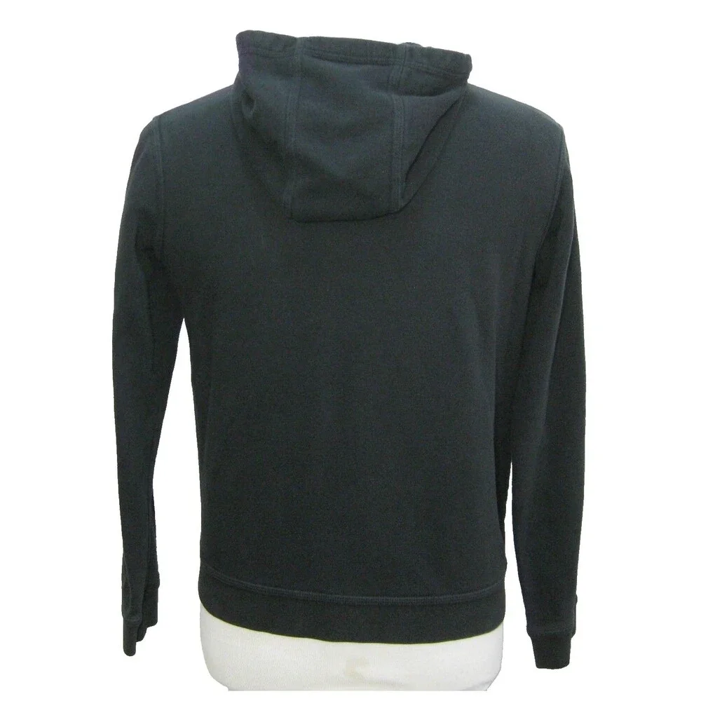 Nike Black Hoodie Boys Size XL Athletic Full Zip Hooded Logo Sweatshirt Cotton